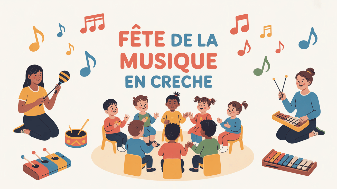 enfants instruments activite fete de la musique creche