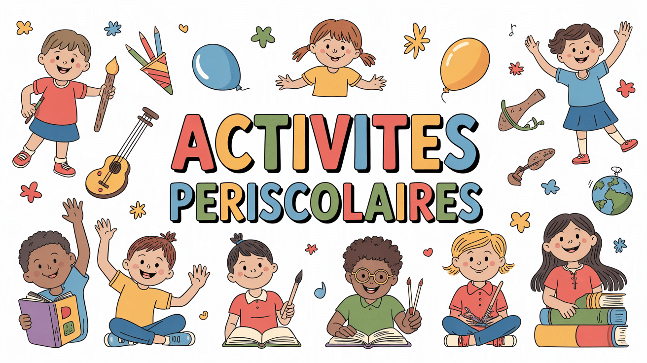 enfants 6-12 ans pratiquant activités périscolaires