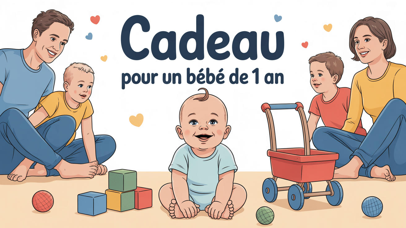 cadeau bébé 1 an motricité jouets illustration