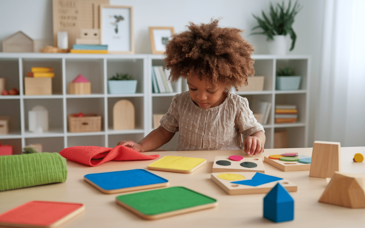 Enfant jeux montessori 4 ans activités sensorielles