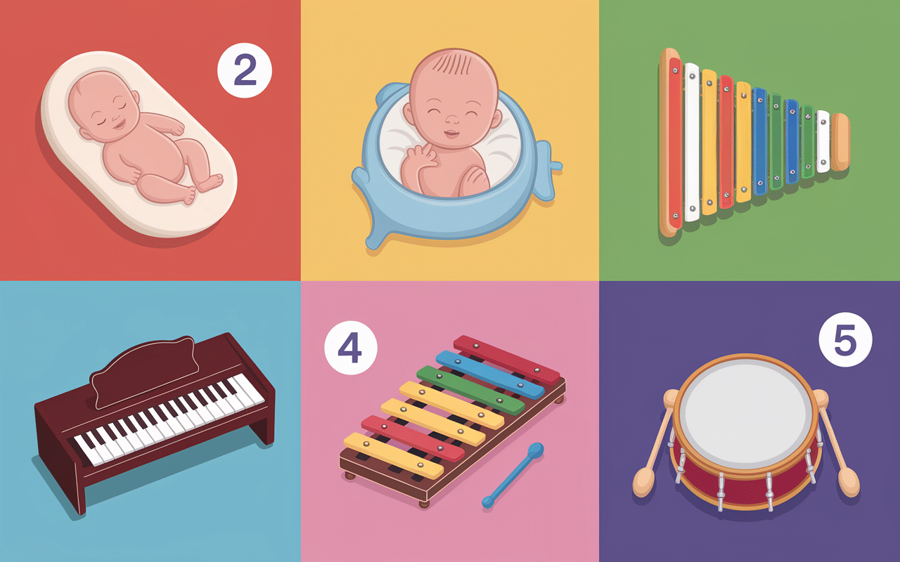 sélection jouet musique bébé par âge