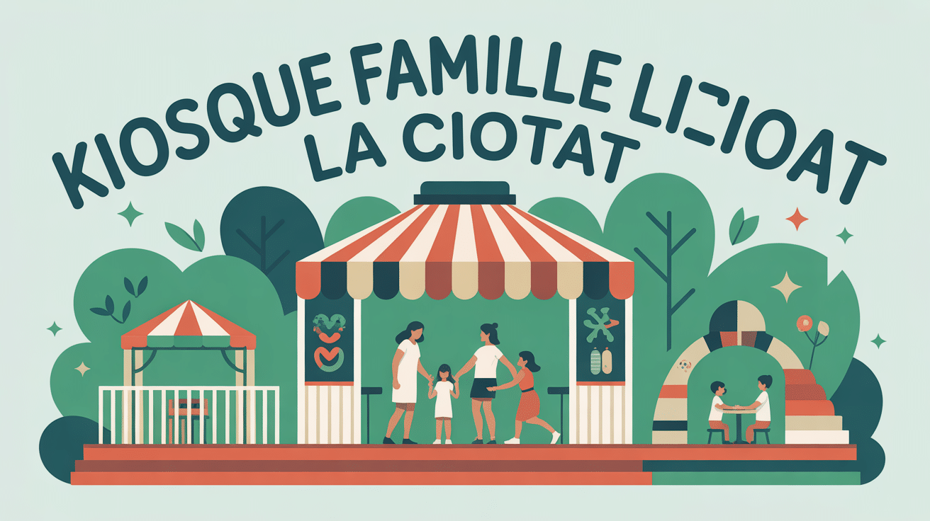 Kiosque famille La Ciotat espace vert familles