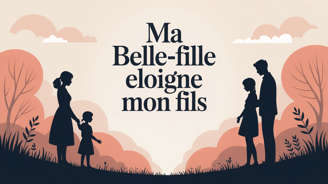 ma belle-fille m'éloigne de mon fils illustration famille distante