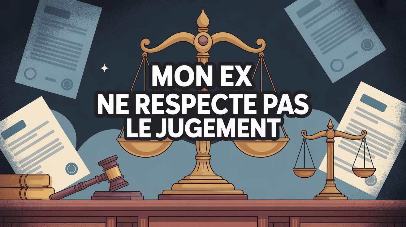 mon ex ne respecte pas le jugement que faire illustration justice