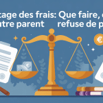 Non respect du partage des frais après décision du jaf illustration justice
