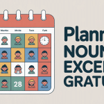 planning nounou excel gratuit illustration calendrier digital