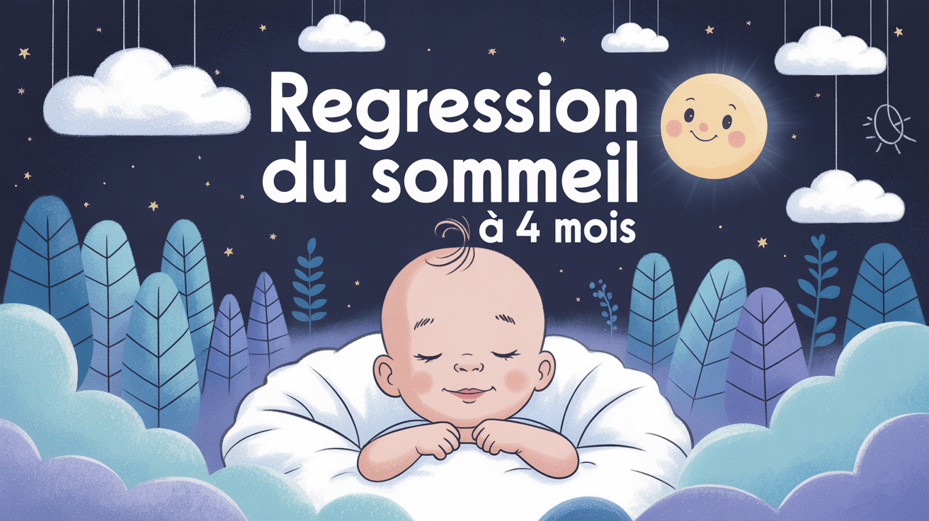 Regresssion sommeil 4 mois bebe endormi berceau