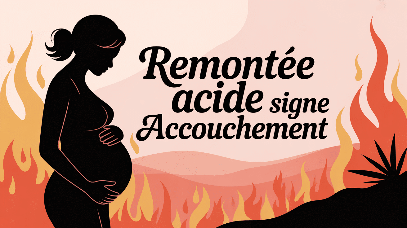 Remontée acide fin de grossesse signe accouchement femme enceinte