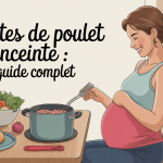 Femme enceinte mange rillette poulet Bordeau Chesnel