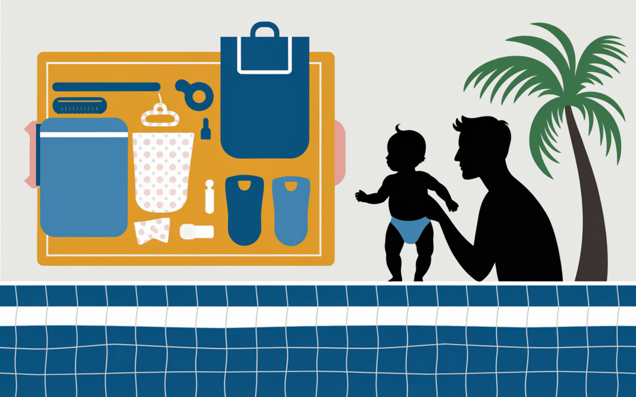 Accessoires pour bien utiliser la couche de bain bébé