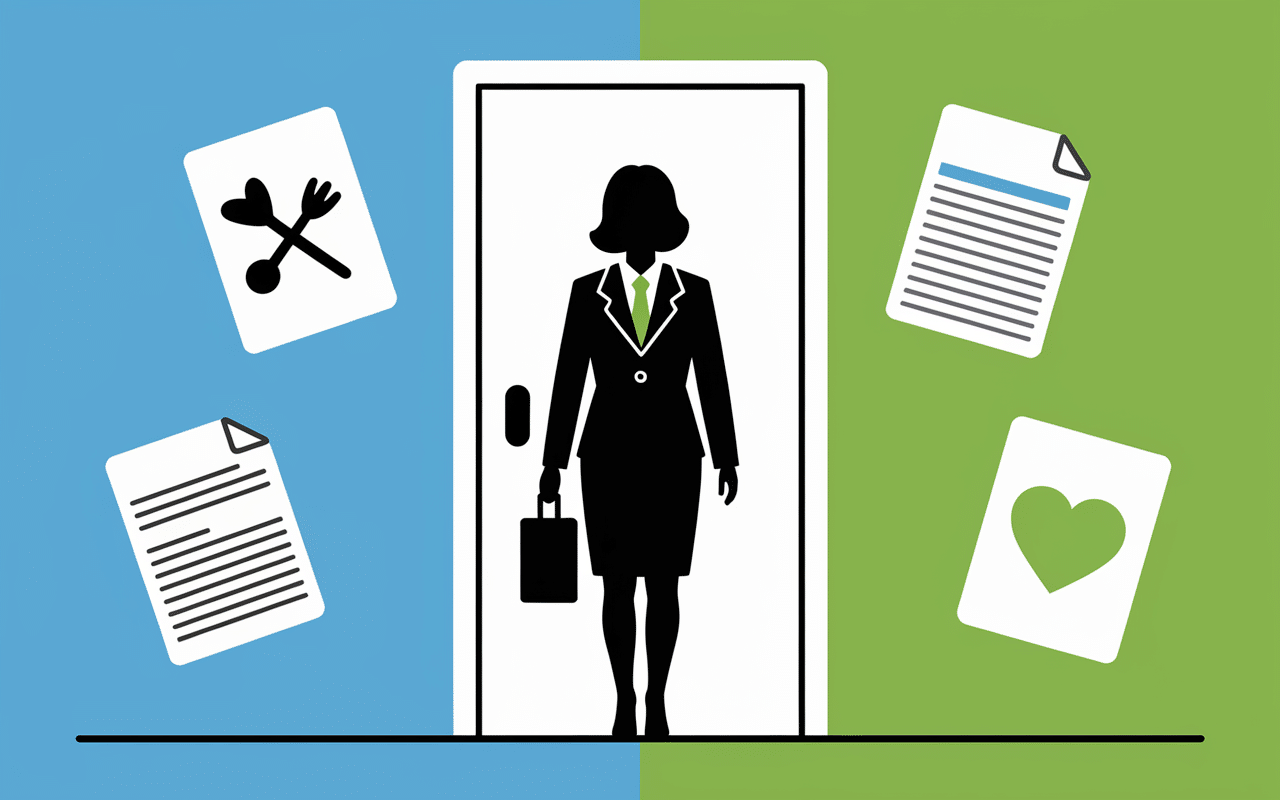 Visite assistant social information préoccupante devant porte