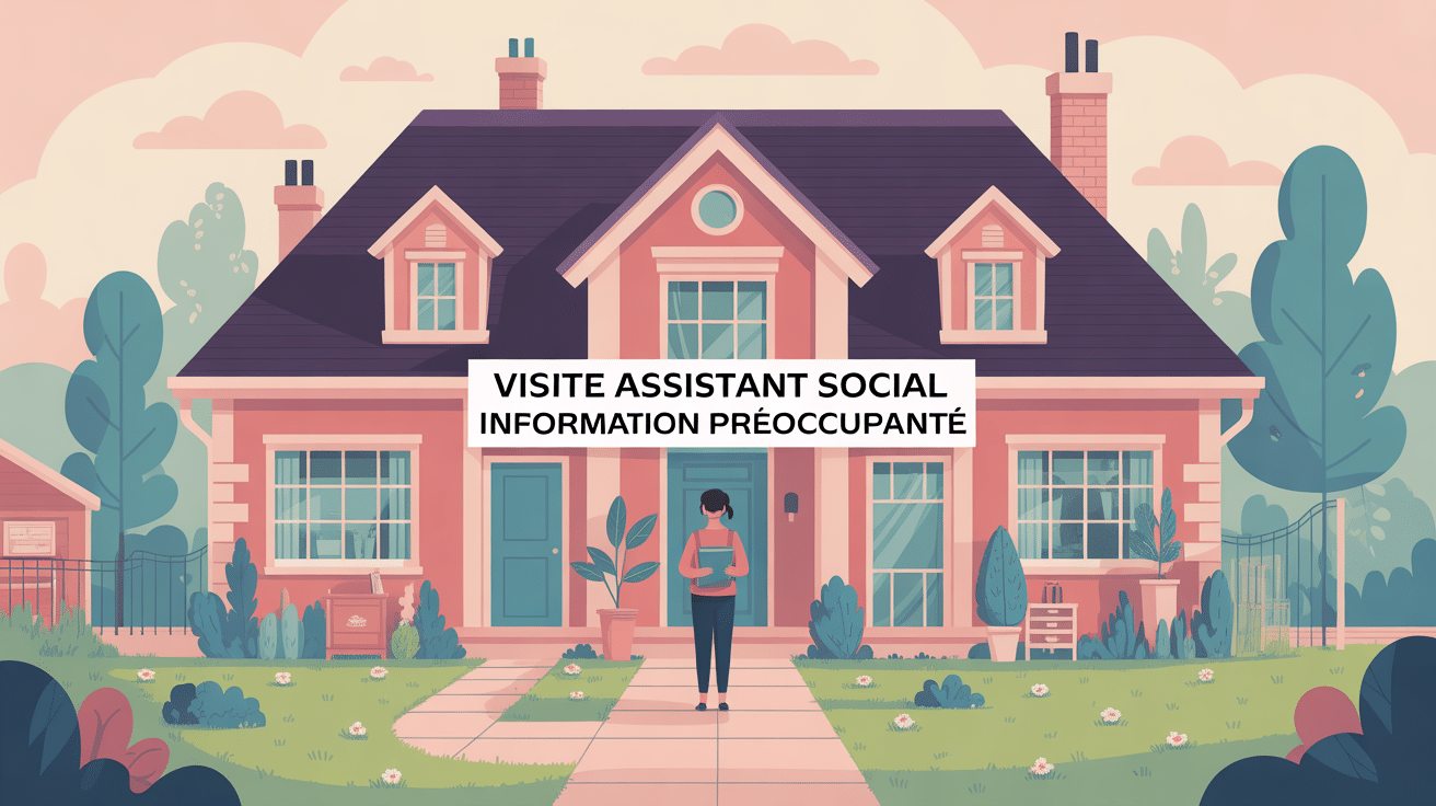 Visite assistant social information préoccupante famille