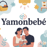 famille heureuse yamonbebe entourée équipements bébé modernes