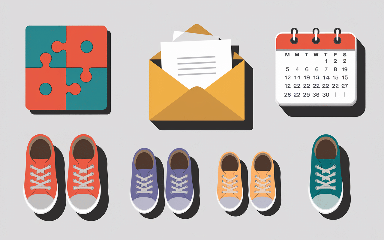 Annonce grossesse idées objets créatifs puzzle chaussures