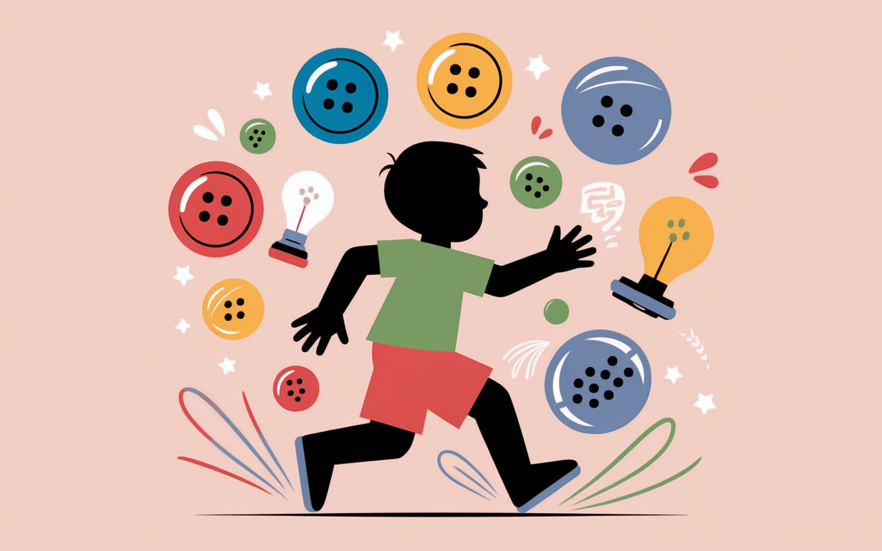 Motricité fine enfant avec un busy board