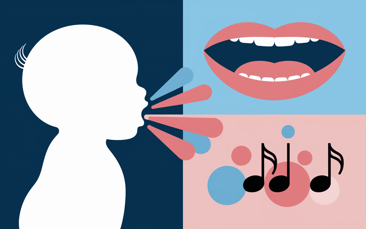 bebe claque langue illustration développement oral