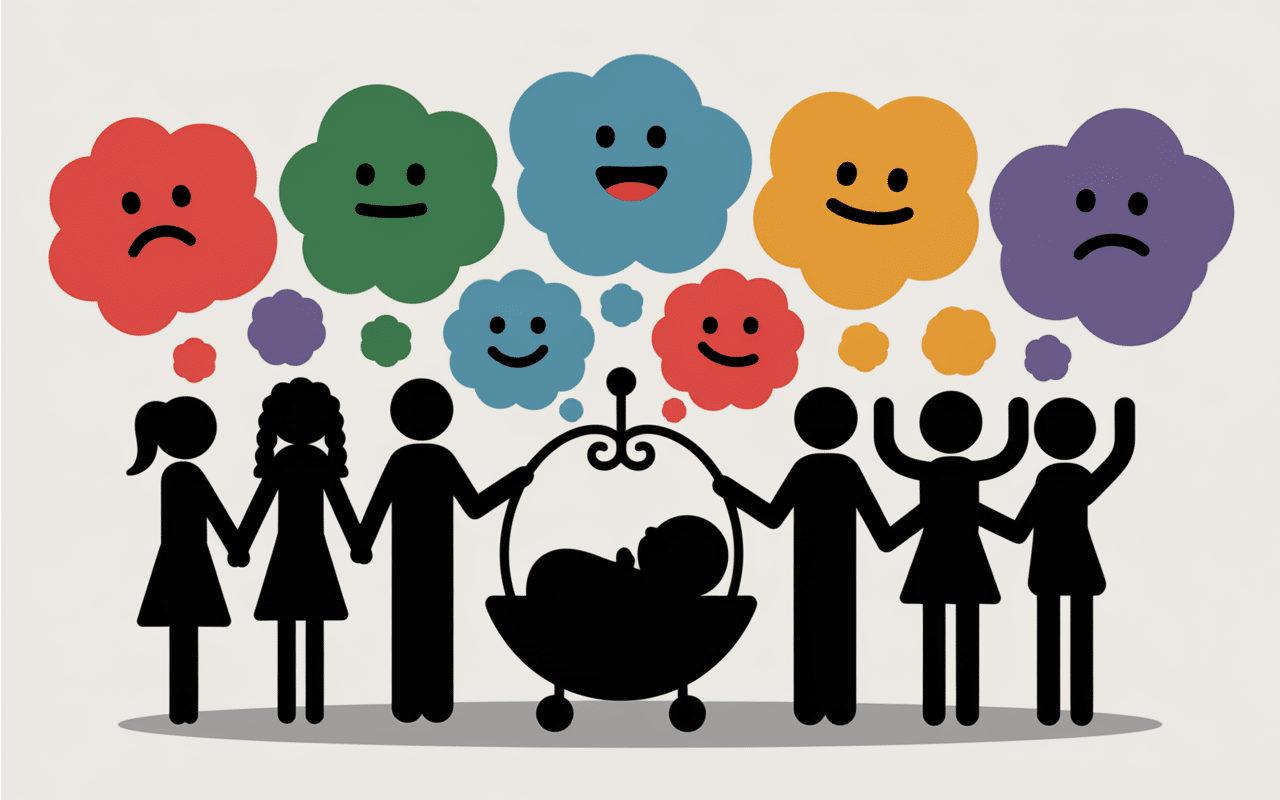 bebe moche entourage emotions berceau