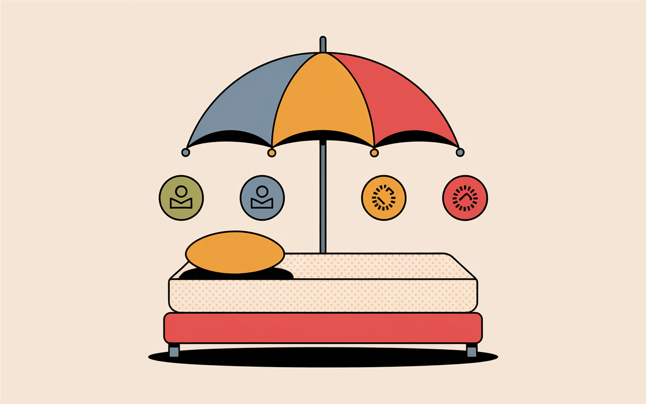 Épaisseur et matériaux matelas lit parapluie