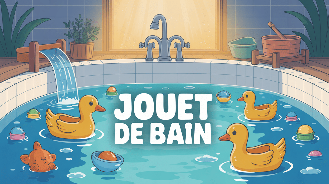 Jouet de bain flottants baignoire ambiance joyeuse