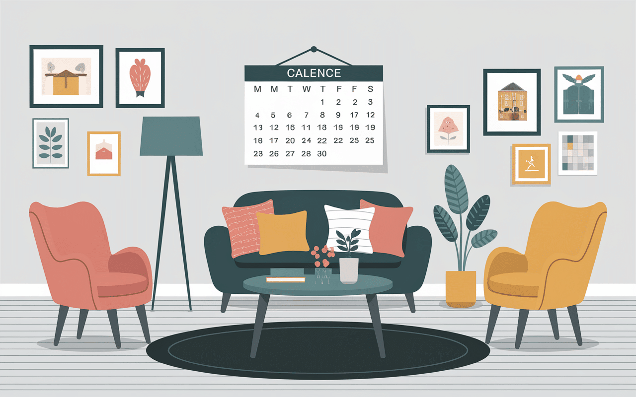 Foyer organisé pictogrammes règles de la maison