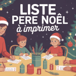Liste pere noel a imprimer famille enfants sapin