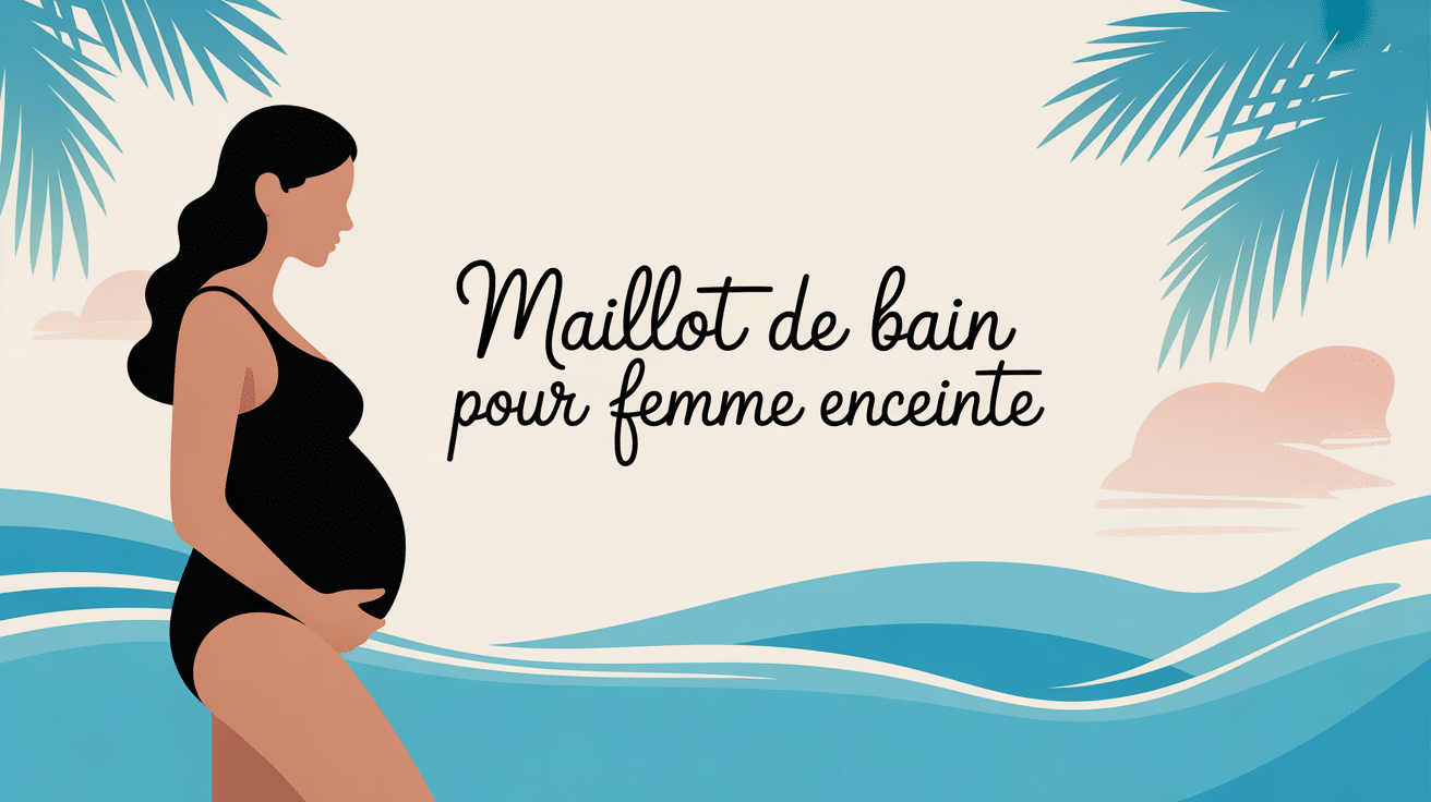 maillot de bain pour femme enceinte une-piece plage