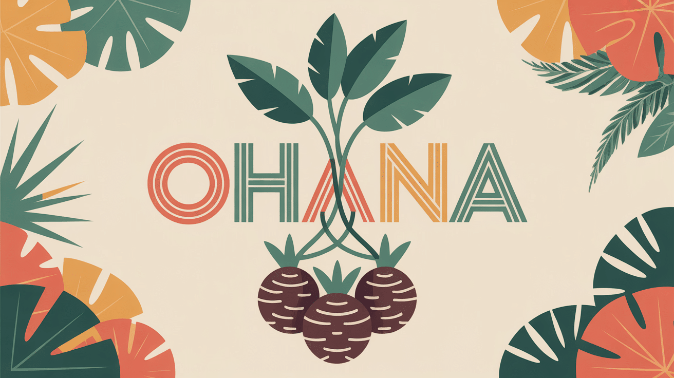 ohana signification illustration famille taro connexion