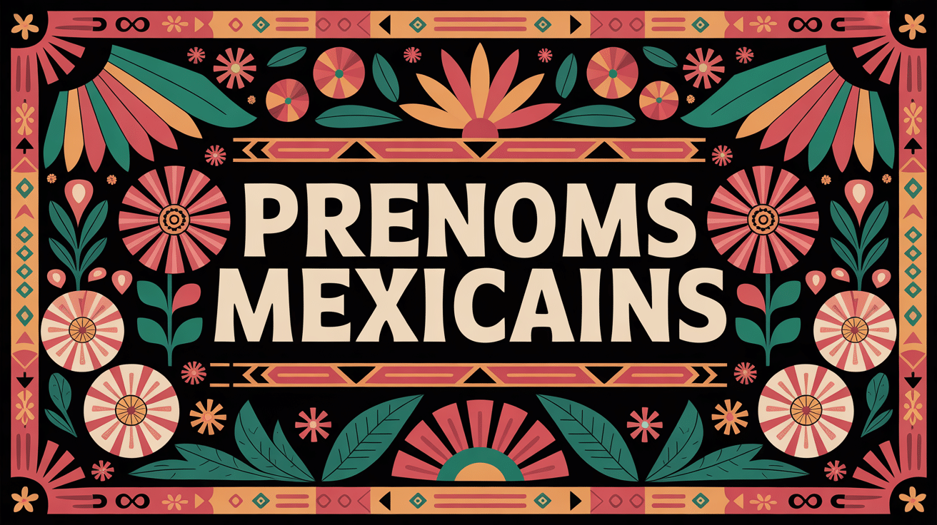 prénom mexicain éléments culture mexicaine illustration
