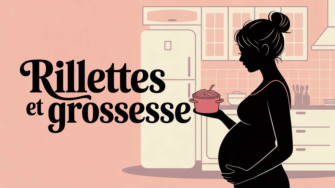 Femme enceinte tient rillette sécurité