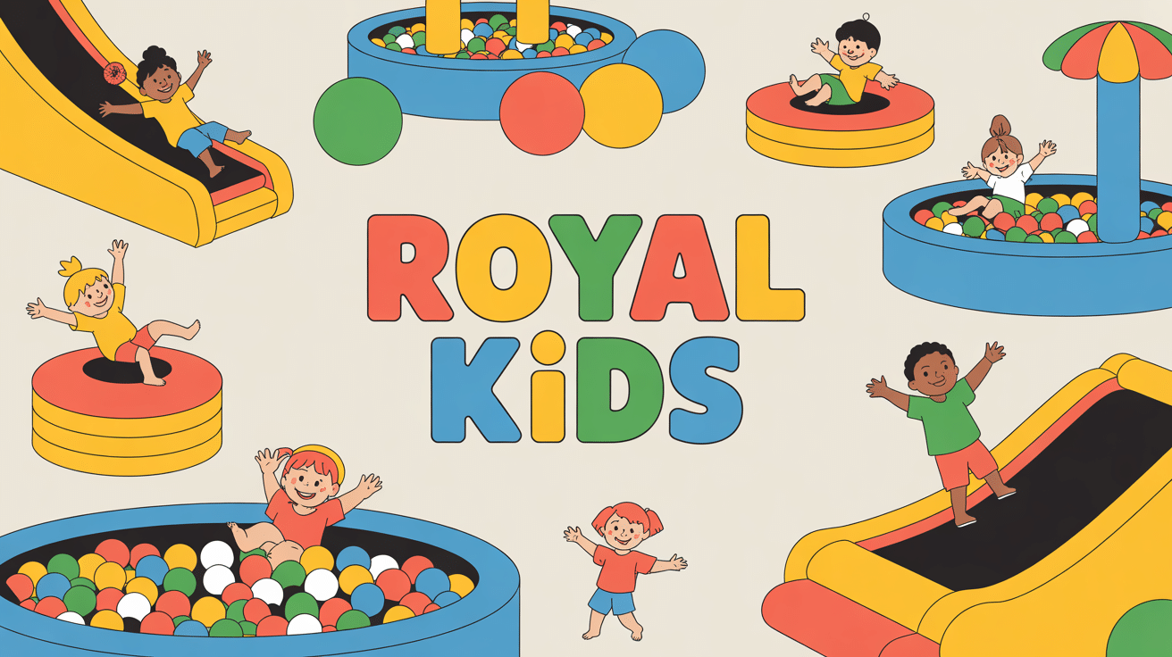 Parc de jeux Royal Kids indoor avec enfants et structures ludiques