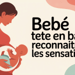 Sensation quand bébé à la tête en bas, femme enceinte et bébé en position céphalique