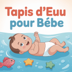 Bébé sur tapis d'eau bébé transparent objets flottants