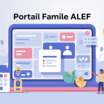 Illustration du alef portail famille, tableau de bord sécurisé