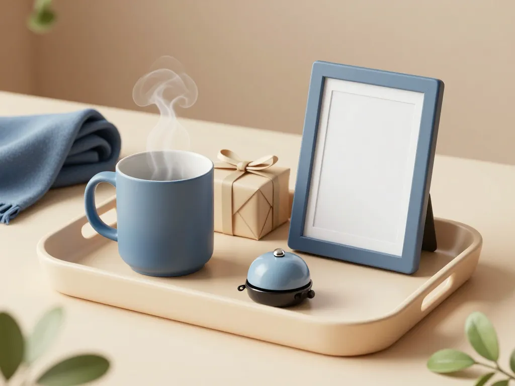 Scene cosy de cadeaux et gestes pour bonne fete papa