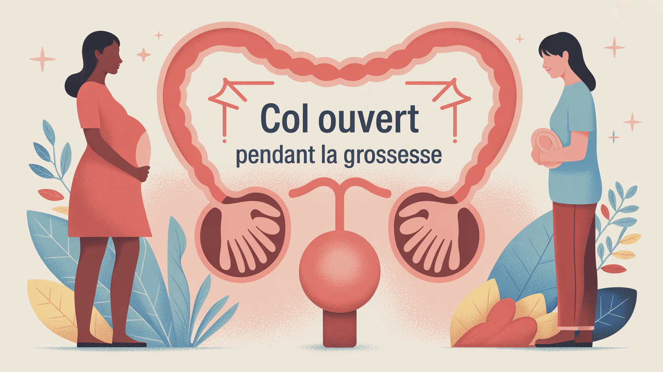 col ouvert pendant la grossesse, schéma rassurant