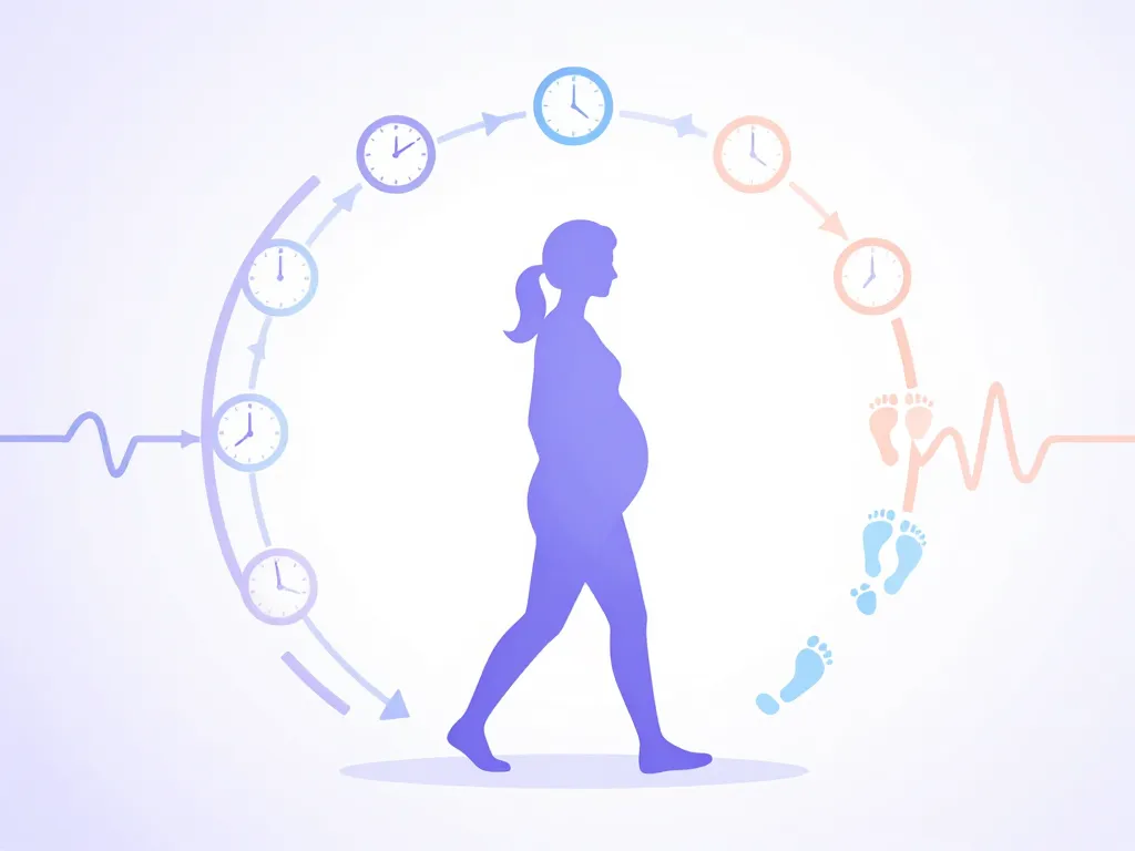 combien de temps marcher pour déclencher accouchement, schéma durée et rythme