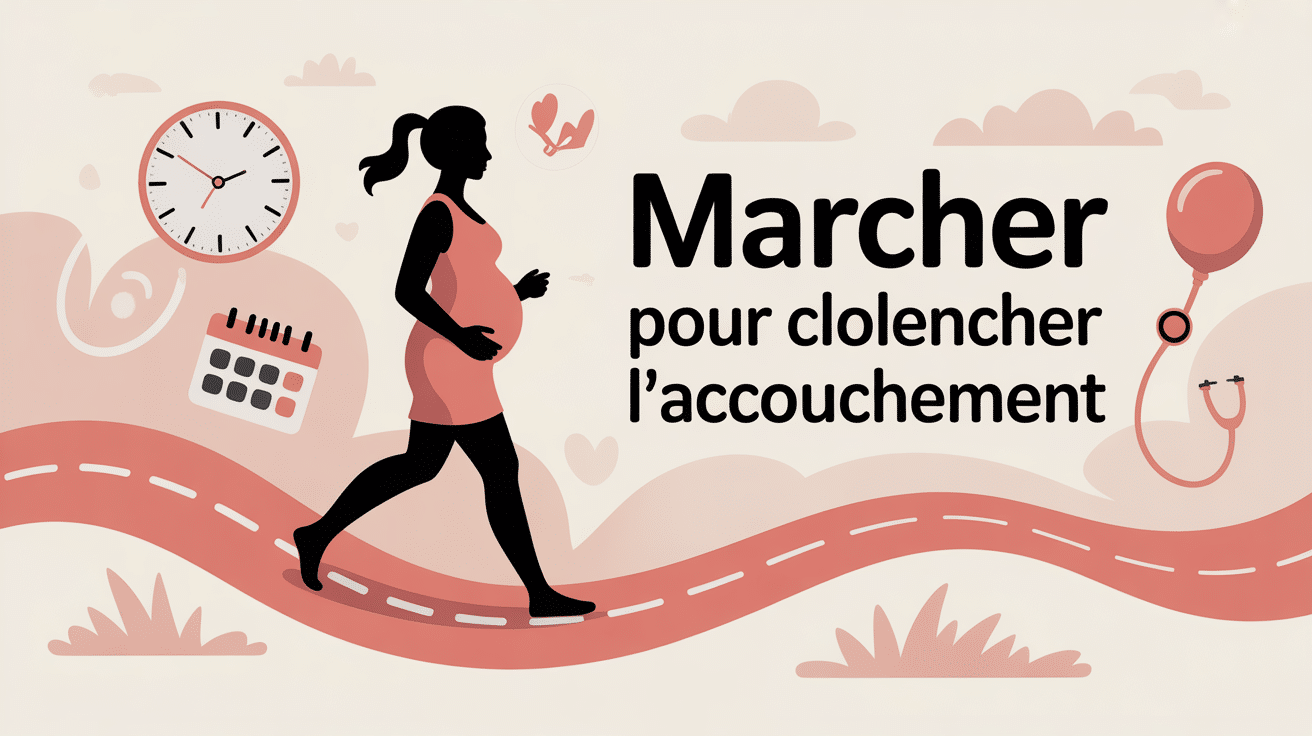 combien de temps marcher pour déclencher accouchement, visuel principal