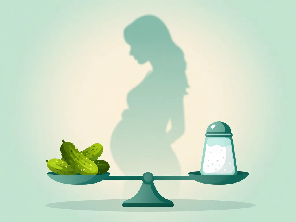 Cornichon enceinte, équilibre plaisir et sodium