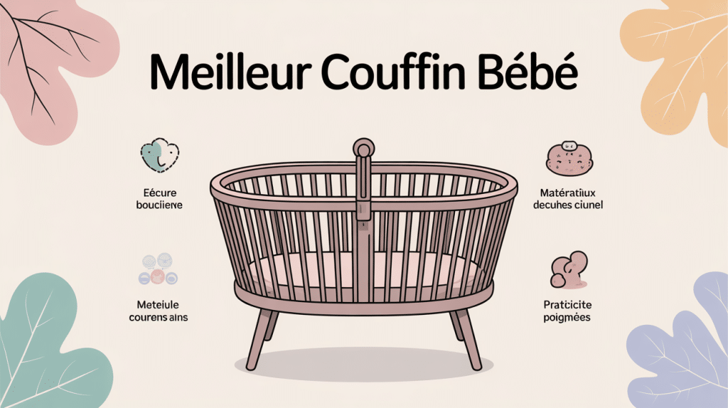 meilleur couffin bébé, illustration critères sécurité et confort