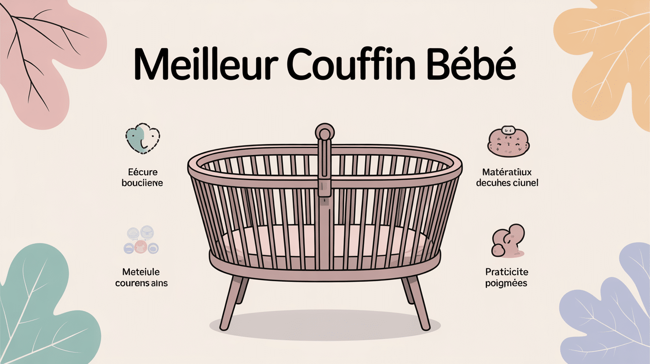 meilleur couffin bébé, illustration critères sécurité et confort