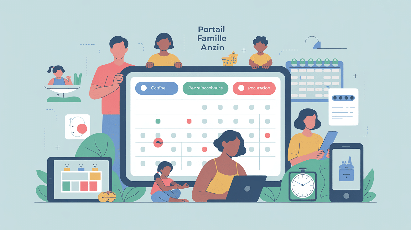 Illustration du portail famille anzin, guide pratique