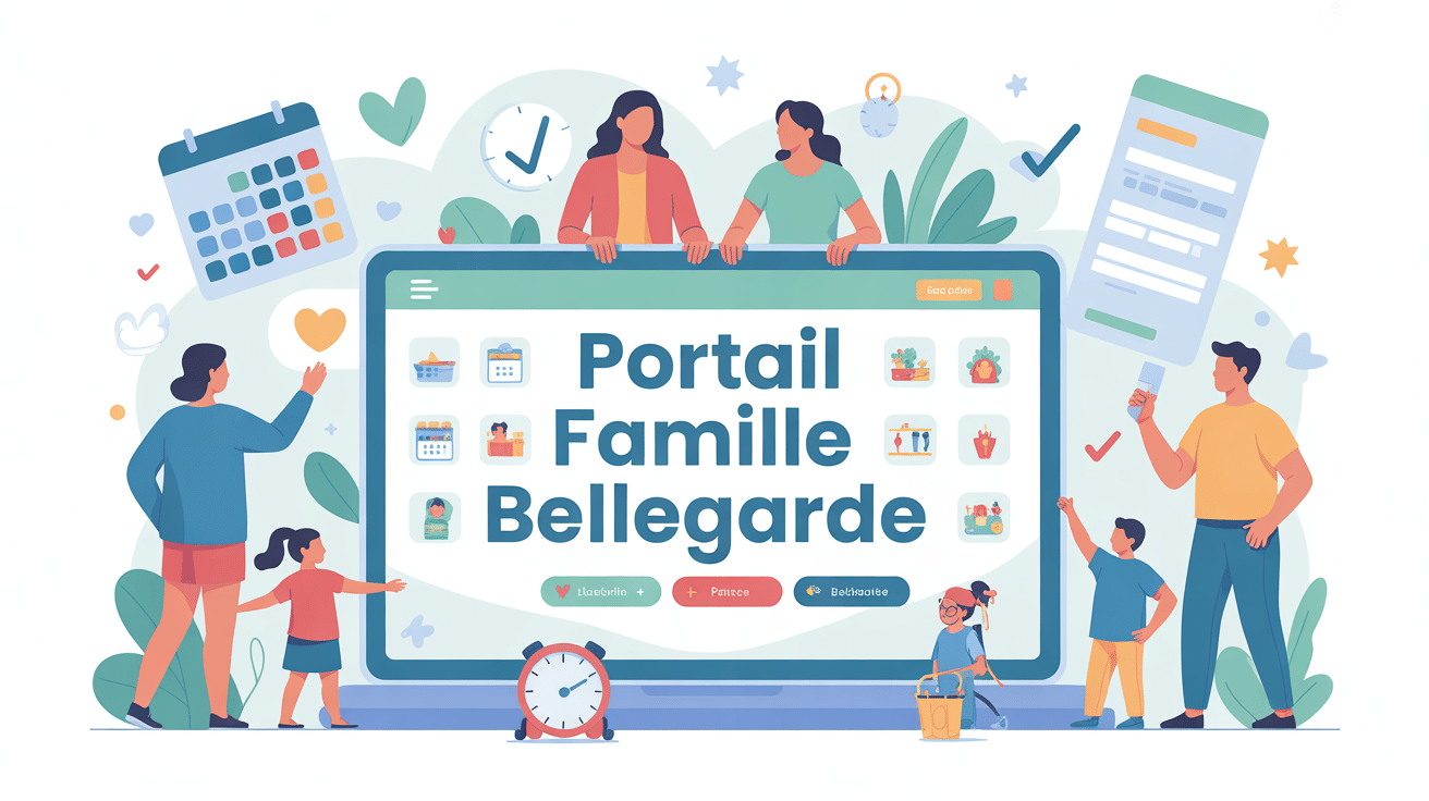 Illustration portail famille bellegarde pour inscriptions, réservations et paiements