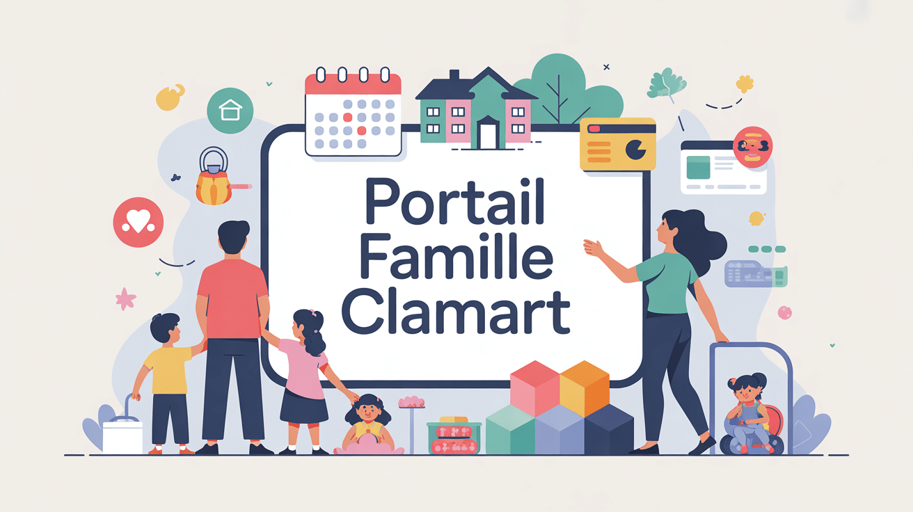 Illustration du portail famille Clamart pour inscriptions et paiements