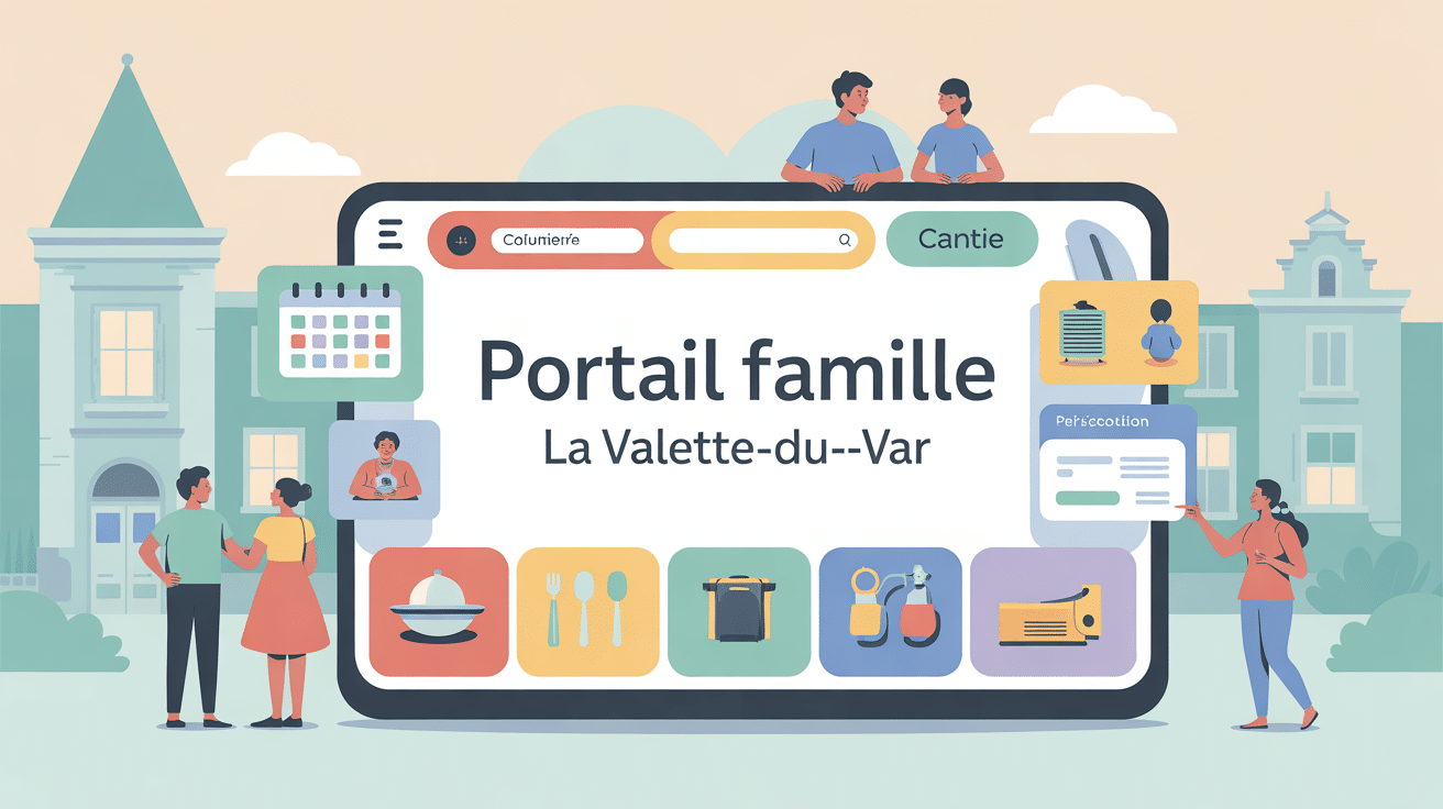 portail famille la valette gestion en ligne inscriptions cantine périscolaire