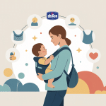 illustration porte bébé chicco ergonomique guide