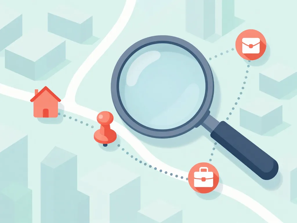 Carte avec loupe pour trouver un multi accueil autour de moi