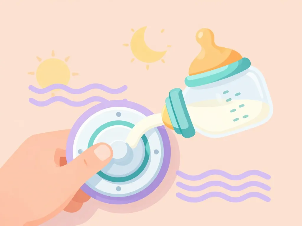 main ajuste cadran flux biberon tableau quantité lait bébé poids