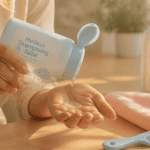 Meilleur shampoing pour bebe sur table en bois