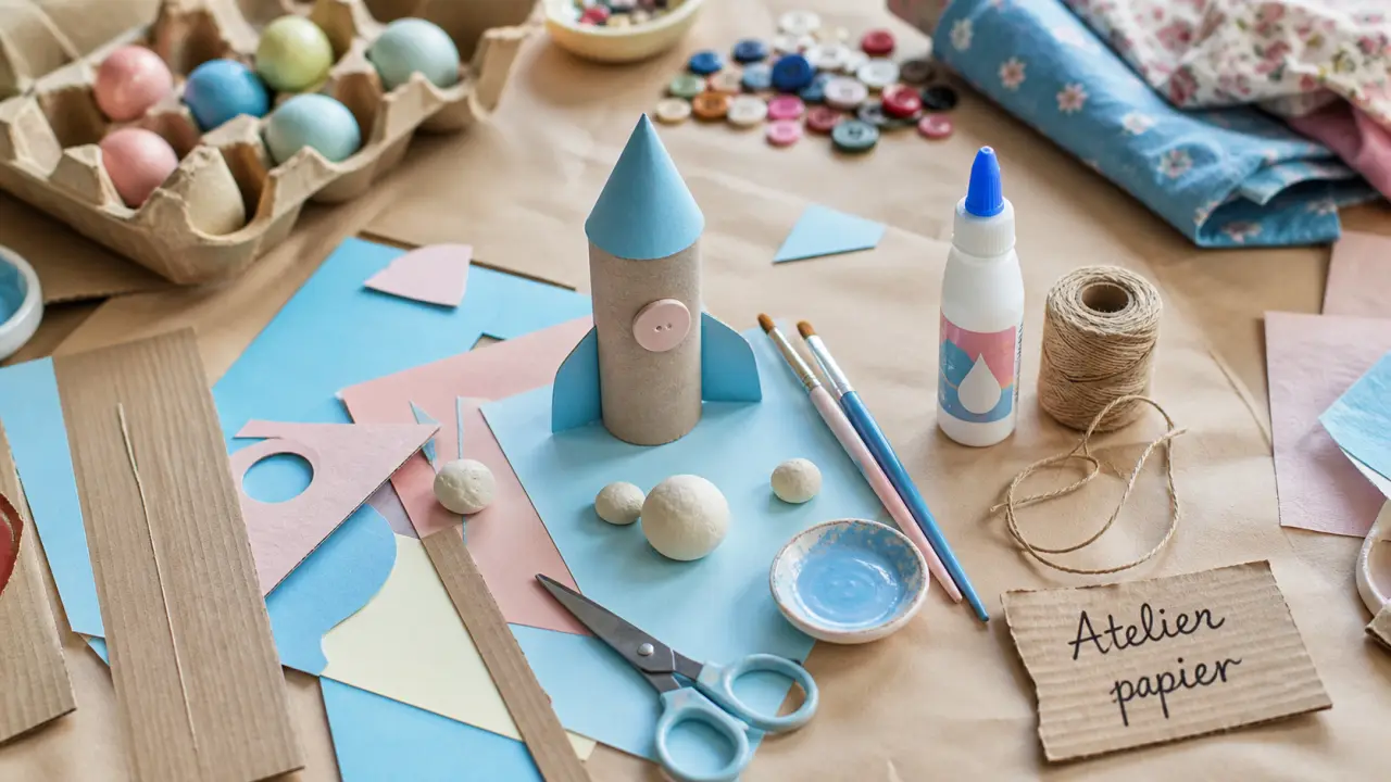 Idée d'activités manuelle : pâte à sel et papier à fabriquer