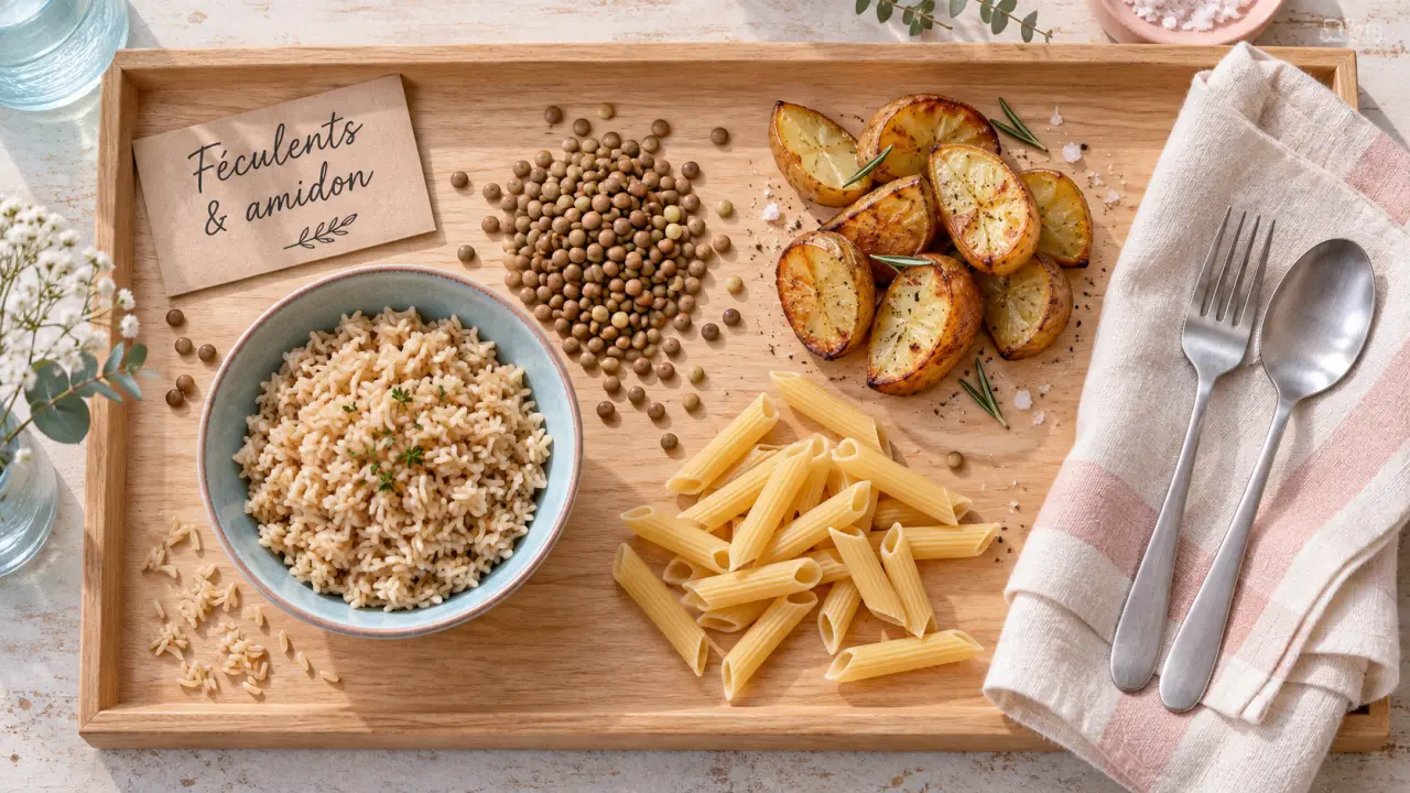 c est quoi les feculents : riz, lentilles et pommes de terre, index glycémique
